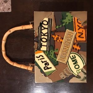 Cigar box purse with leopard lining!